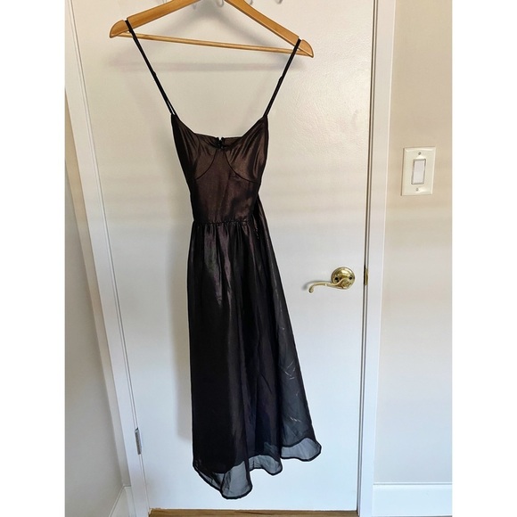 Love Sadie Metallic Midi Dress Size 6 - Picture 2 of 11